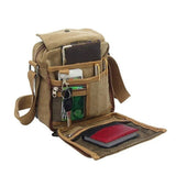 Canvas Rucksack Bag Outdoor Travel Bag Messenger Bags Shoulder Sling Bag