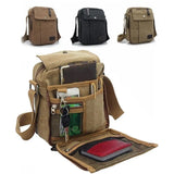 Canvas Rucksack Bag Outdoor Travel Bag Messenger Bags Shoulder Sling Bag