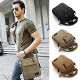 Canvas Rucksack Bag Outdoor Travel Bag Messenger Bags Shoulder Sling Bag