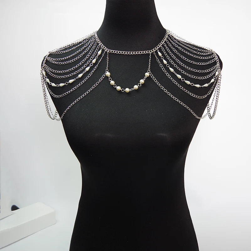 Shoulder Chain Necklaces&Pendants Punk Necklace