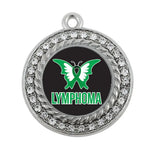 Antique Silver Plated Lymphoma Support Charm