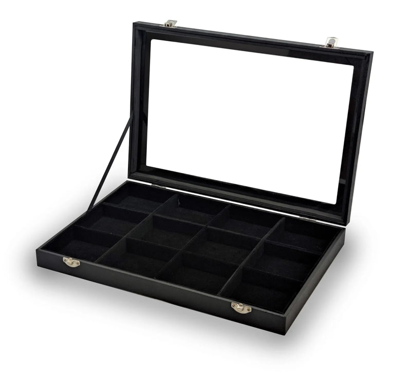 Guard Cufflinks & Rings Display Case - 12 Spaces