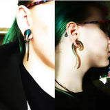 2pcs Glitter Ear Spiral Taper Plugs Piercing Earring Expander Body Jewelry