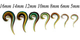 2pcs Glitter Ear Spiral Taper Plugs Piercing Earring Expander Body Jewelry
