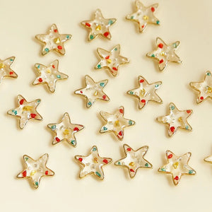 Star UV Drop Glue Pendant Earrings DIY Accessories