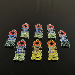 OES Stainless Steel Letter Charm for Bracelet Earring Keychain