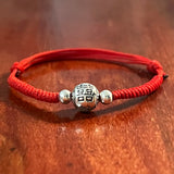 925 Sterling Silver Double Happiness Charm Bracelets Bangle