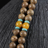 Shunwen Chicken Wing Wooden Bracelet Beads Men and Women Jewelry