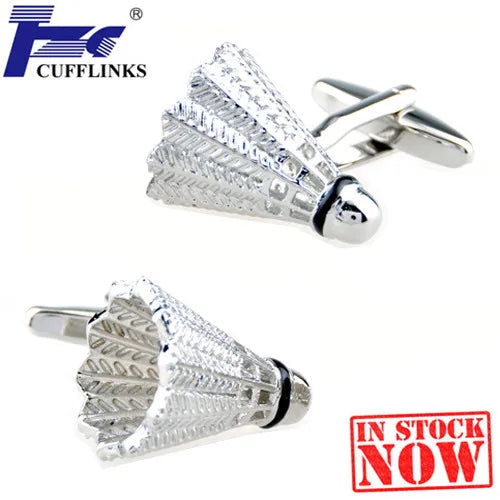 Shuttlecock Cufflink Cuff Link Set
