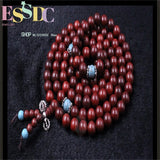 Siamese Rosewood 108 Beads Bracelet Hand Chain 6mm 8mm Hot Buddhist Jewelry