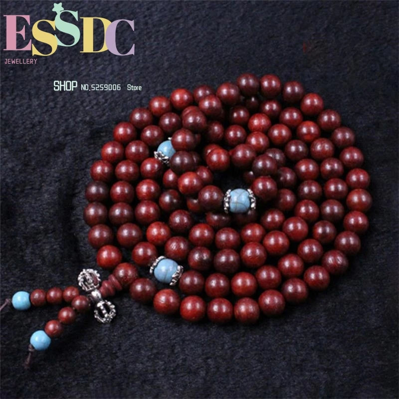 Siamese Rosewood 108 Beads Bracelet Hand Chain 6mm 8mm Hot Buddhist Jewelry
