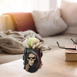 Skull Flowerpot 3D Candle Soap Mould DIY Epoxy Mold for Decoration