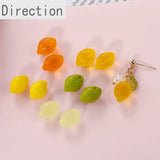 3D Lemon Transparent Fruit Accessories DIY Jewelry Bracelet Necklace Pendant