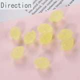 3D Lemon Transparent Fruit Accessories DIY Jewelry Bracelet Necklace Pendant