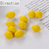 3D Lemon Transparent Fruit Accessories DIY Jewelry Bracelet Necklace Pendant