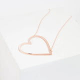 Sideways Initial Necklace - Large Letter Necklace