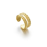 Sifisrri Stainless Steel Openings Rings Set for Couples