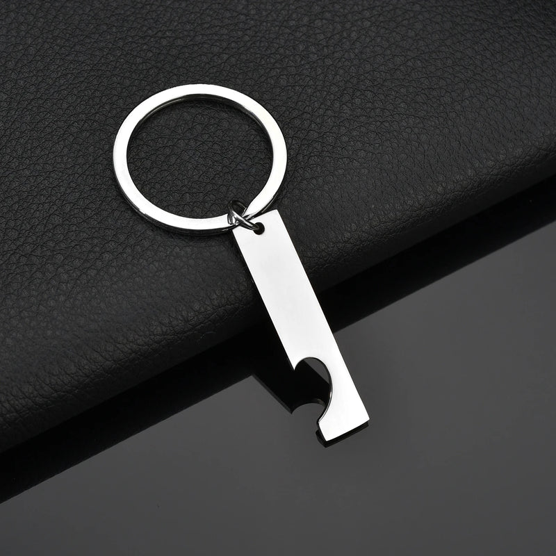 Sifisrri Engraved Name Pattern Rectangle Heart Keychains