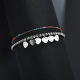 Sifisrri Stainless Steel Heart Bracelet for Mom