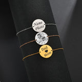 Sifisrri Engraved Bracelets Stainless Steel Adjustable Couple Bangles