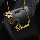 Sifisrri Name Necklace Heart Butterfly Pendant Stainless Steel Women Gift