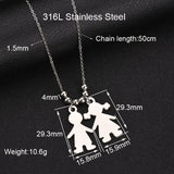 Personalized Name Date Pendant Necklace for Baby