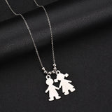 Personalized Name Date Pendant Necklace for Baby
