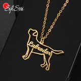 Sifisrri Puppy Personalized Pet Name Necklace Stainless Steel Choker