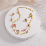 Sifisrri Stainless Steel Butterfly Heart Bracelet for Women