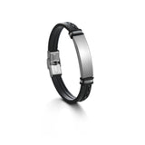 Sifisrri Punk Name Belt Bracelets Stainless Steel Engrave Bijoux Bangles