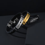 Sifisrri Punk Bracelets Stainless Steel Engrave Bijoux Bangles Jewelry