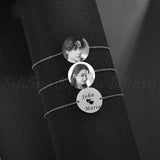 Personalized Engraved Stainless Steel Bracelet - Custom Gift
