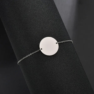 Personalized Engraved Stainless Steel Bracelet - Custom Gift