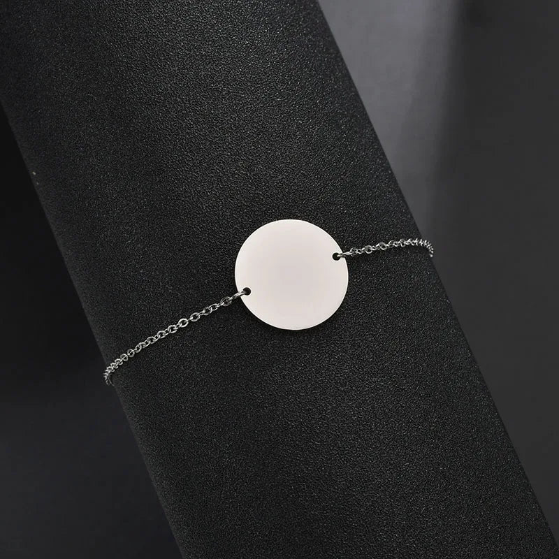 Personalized Engraved Stainless Steel Bracelet - Custom Gift