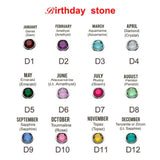 Personalized Birthstone Engrave Name Necklace for Women