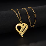Personalized Birthstone Engrave Name Necklace for Women