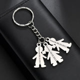 Sifisrri Women's Personalized Keychain Engraved Name Date