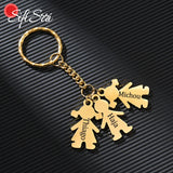Sifisrri Women's Personalized Keychain Engraved Name Date