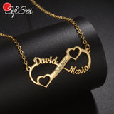 Personalized Name Engrave Necklace Pendant Stainless Steel