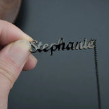 Sifisrri Personalized Name Necklace Pendant Stainless Steel for Women