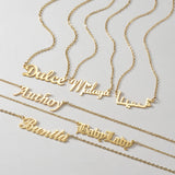Sifisrri Personalized Name Necklace Pendant Stainless Steel for Women