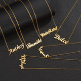 Sifisrri Personalized Name Necklace Pendant Stainless Steel for Women