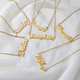 Sifisrri Personalized Name Necklace Pendant Stainless Steel for Women