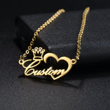 Sifisrri Heart Butterfly Name Necklace - Christmas Gift