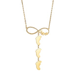 Personalized Zircon Family Name Necklace for Women