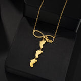 Personalized Zircon Family Name Necklace for Women