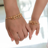 Personalized Family Name Bracelets Hearts Bangle Jewelry