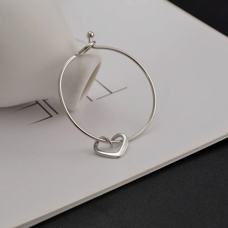 Personalized Family Name Bracelets Hearts Bangle Jewelry