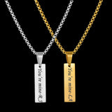 Custom Engrave Name Date Necklace Stainless Steel Choker Chain Jewelry
