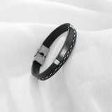 Sifisrri Personalized Punk Name Bracelet Stainless Steel Engraved Bangle